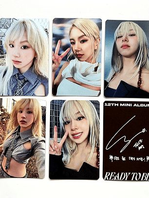set 5 unidades photocards TWICE 12th mini album ready to b