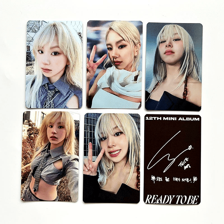 set 5 unidades photocards TWICE 12th mini album ready to b 1
