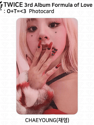 7 Photocard Chaeyoung TWICE 3rd Album Formula of Love KPOP K-POP