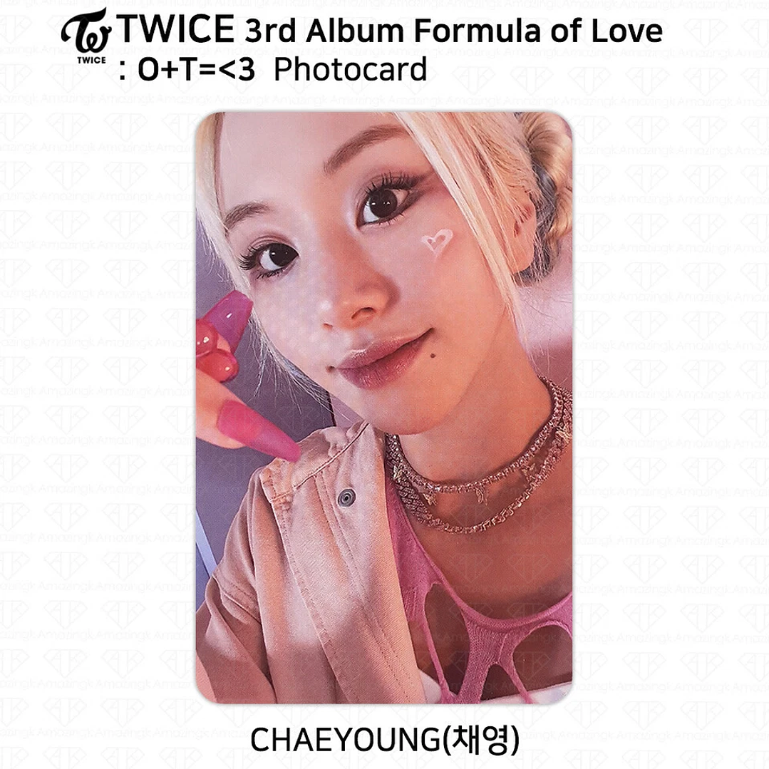 7 Photocard Chaeyoung TWICE 3rd Album Formula of Love KPOP K-POP 5