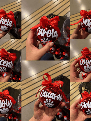 esferas navidad personalizadas con nombre