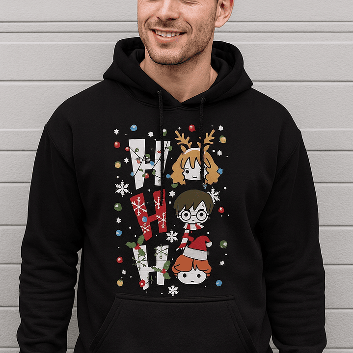 ✨ Polerón Harry Potter – HO HO HO Edición Navideña ✨ 1