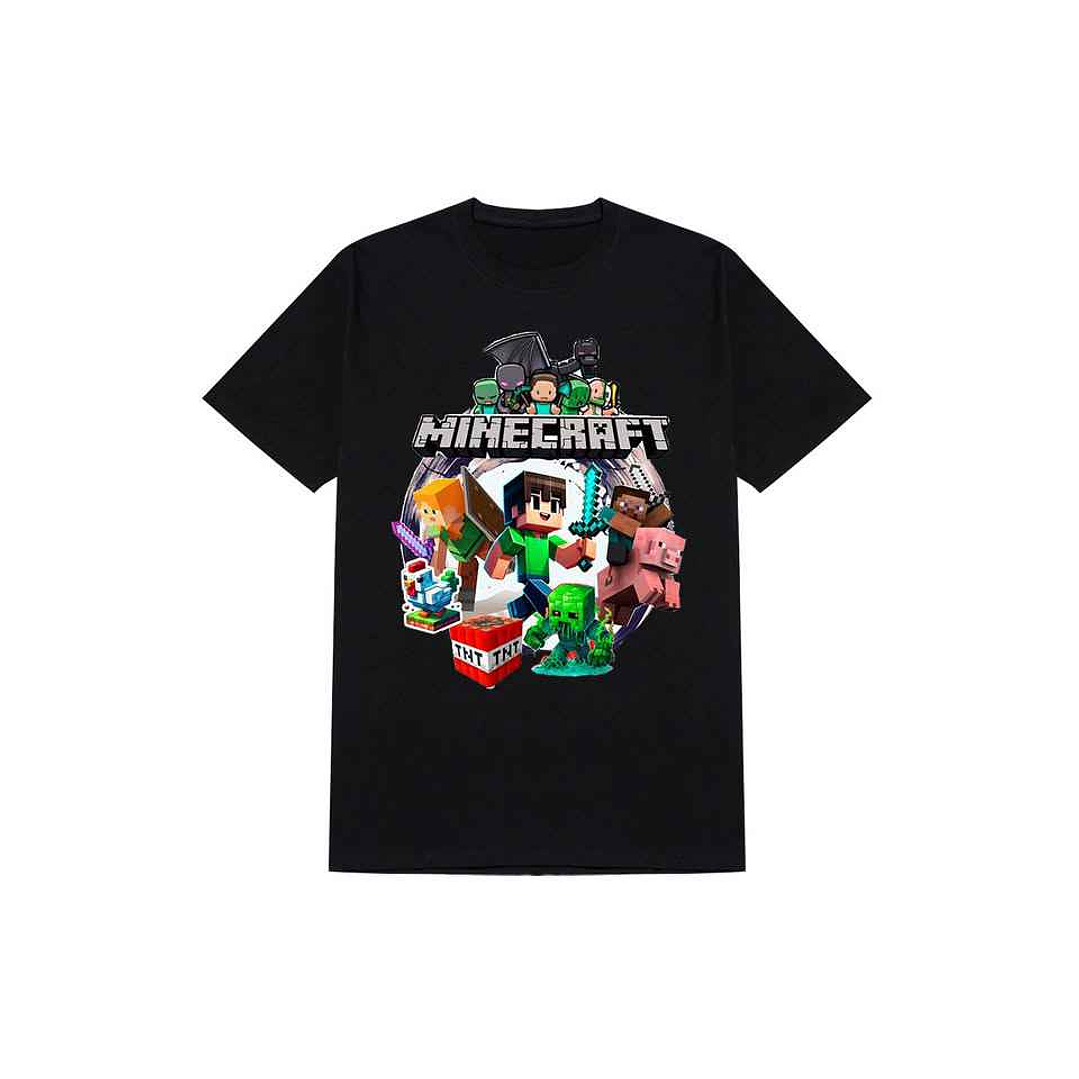 Poleras Minecraft personajes 1