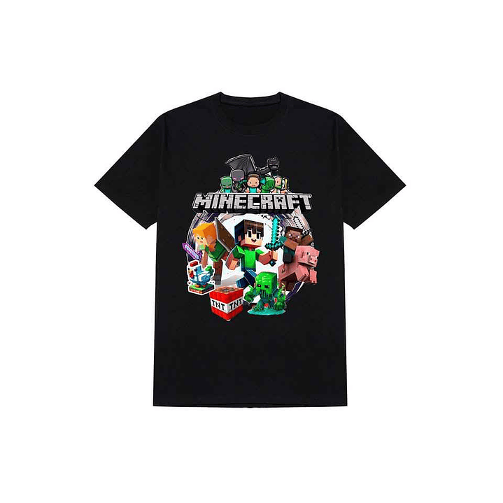 Poleras Minecraft personajes 1