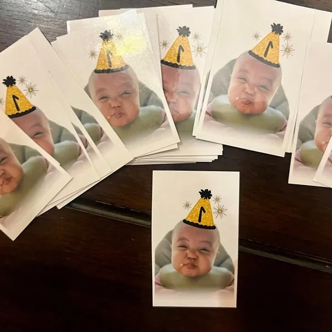 Set 20 Tatuajes Temporales personalizados Bingo Sorpresa Cumpleaños 3