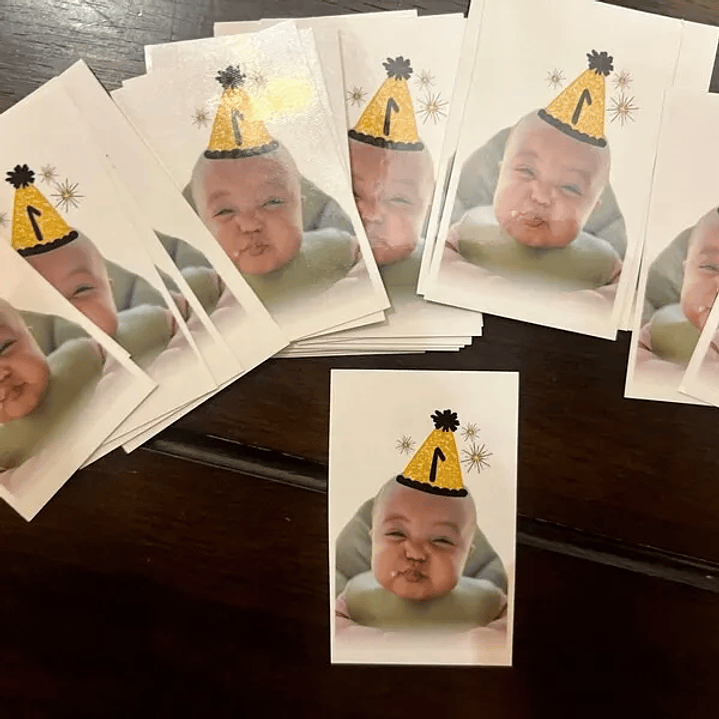 Set 20 Tatuajes Temporales personalizados Bingo Sorpresa Cumpleaños 3