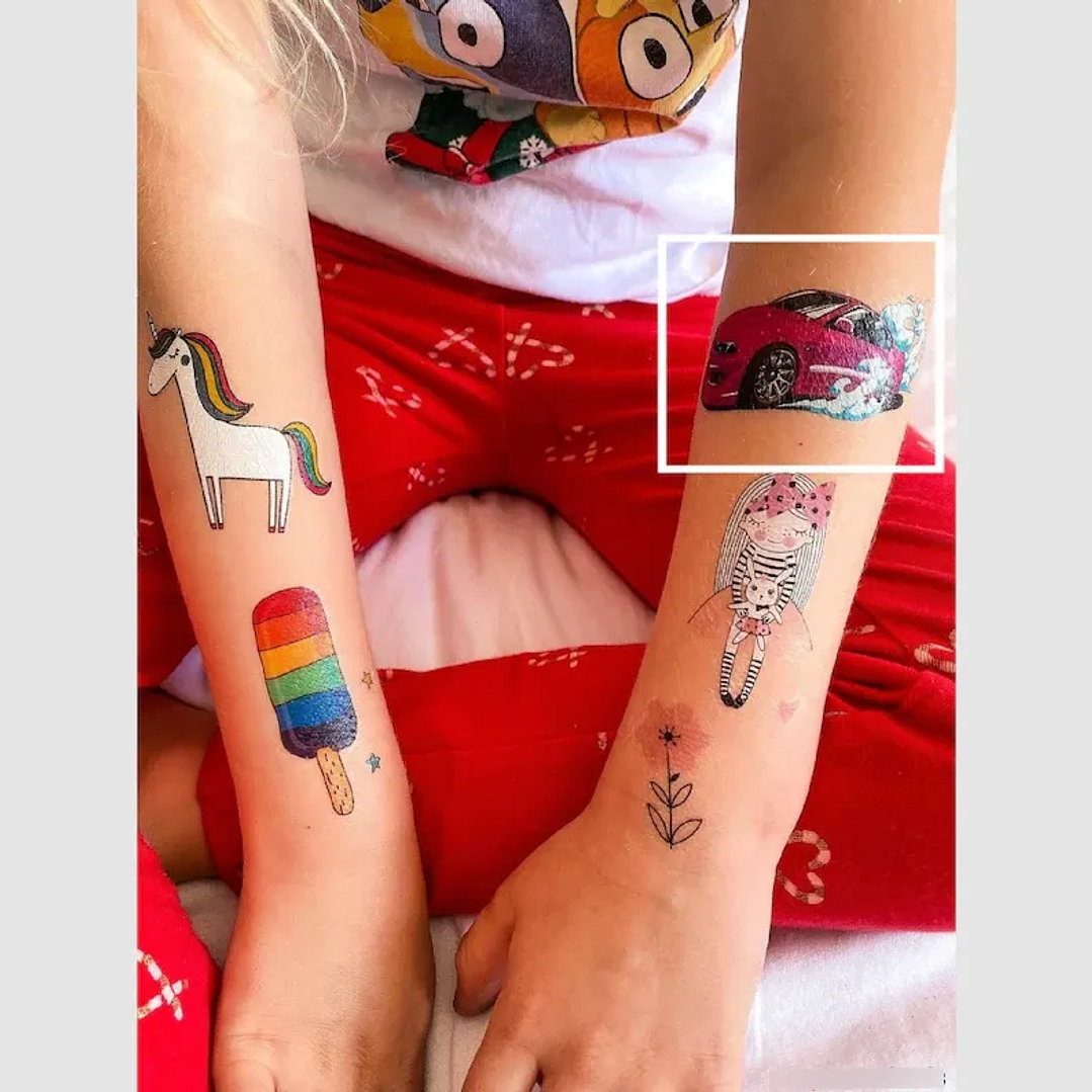 Set 20 Tatuajes Temporales personalizados Bingo Sorpresa Cumpleaños 6