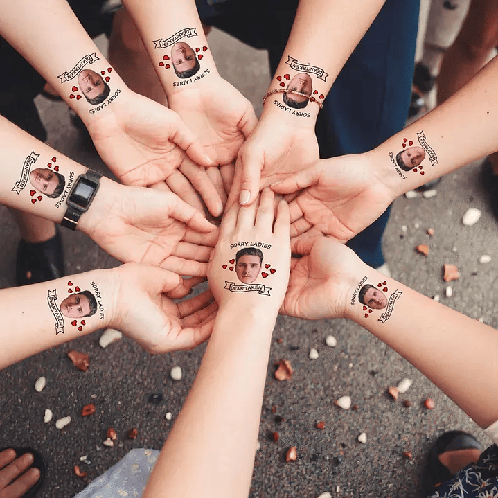 Set 20 Tatuajes Temporales personalizados Bingo Sorpresa Cumpleaños 7