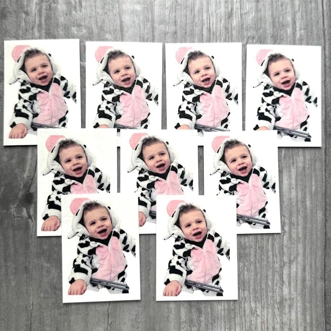 Set 20 Tatuajes Temporales personalizados Bingo Sorpresa Cumpleaños 8