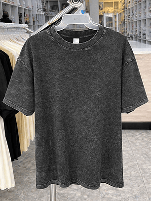 poleras acid wash holgadas 240g prelavadas