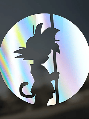 Sticker Vinilo Adhesivo Goku Niño Tornasol Para Autos