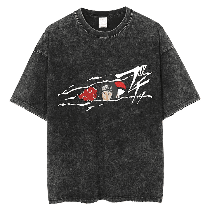 Polera Itachi , Efecto Jeans Premium Naruto 1