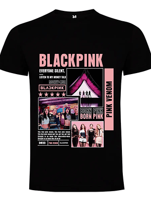 Polera Black Pink Modelo 2