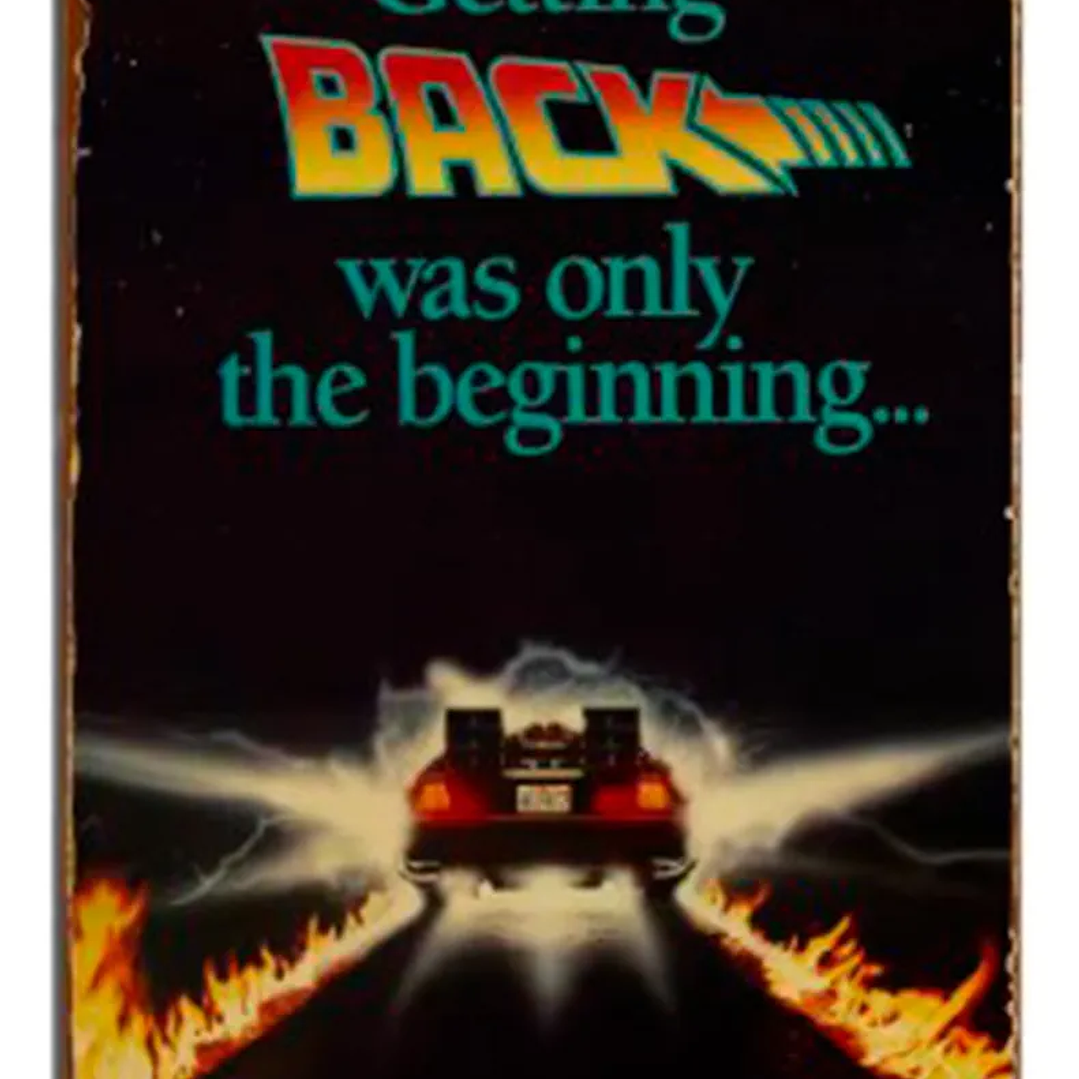 Set 6 Cartel Metalico Volver Al Futuro Lamina Metalicas 2