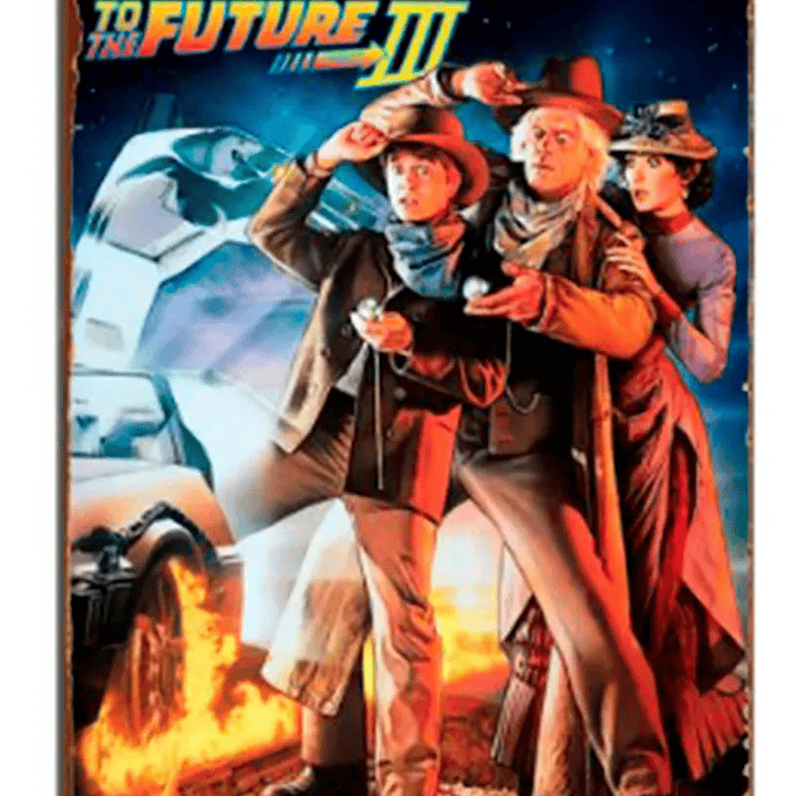 Set 6 Cartel Metalico Volver Al Futuro Lamina Metalicas 4
