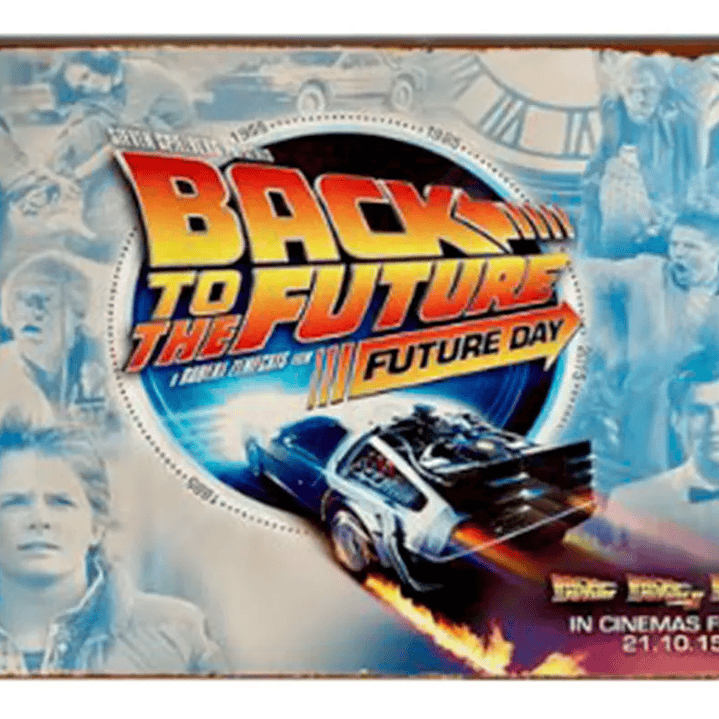 Set 6 Cartel Metalico Volver Al Futuro Lamina Metalicas 6