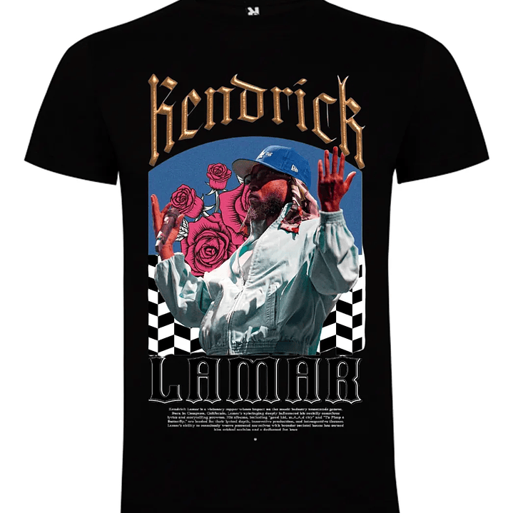 Polera Kendrick Lamar Rapero Modelo 2 1