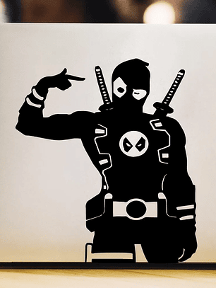 Sticker Decorativo Para Notebook Deadpool Adhesivo