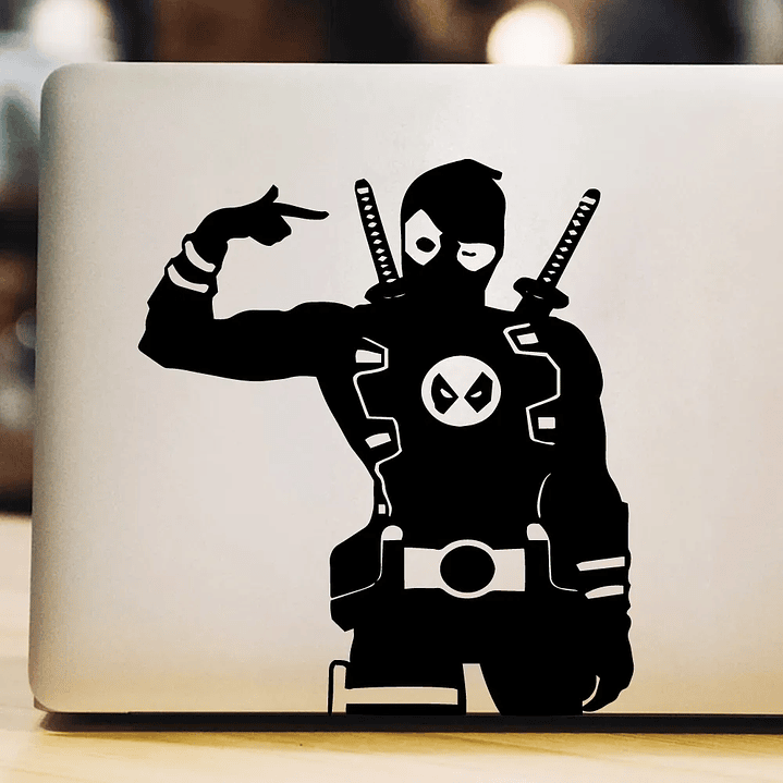 Sticker Decorativo Para Notebook Deadpool Adhesivo 1