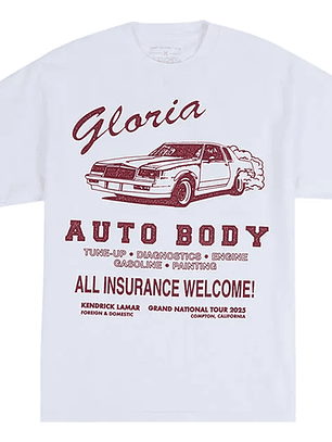Polera Kendrick Lamar Gloria Auto Body