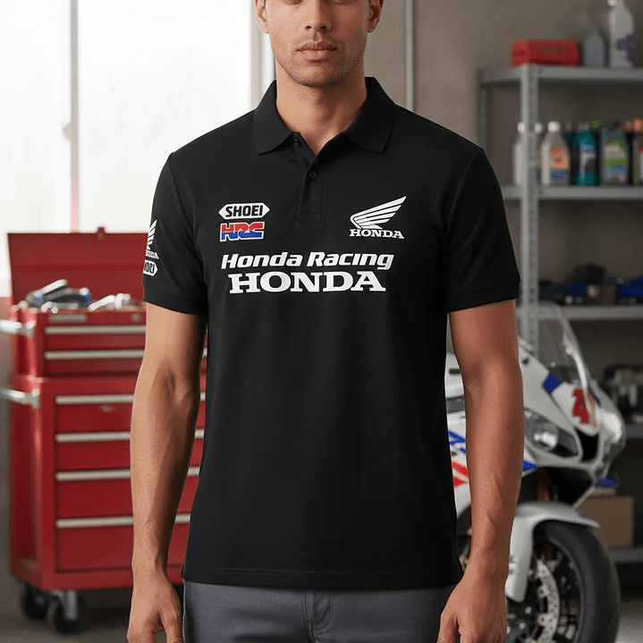 Polera Pique Honda Rancing 2