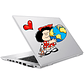 sticker vinilo notebook personalizados full color - Miniatura 4