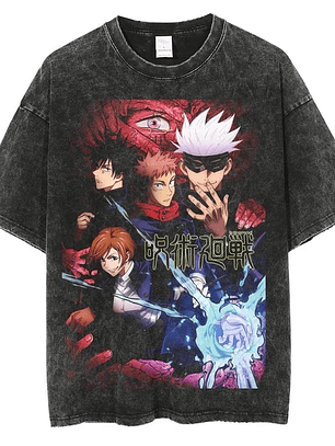 Polera Jujutsu Kaisen prelavada Anime modelo 1