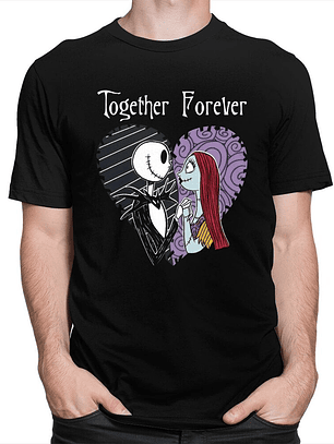 poleras Jack y Sally Together Forever modelo 2
