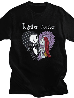 poleras Jack y Sally Together Forever modelo 2