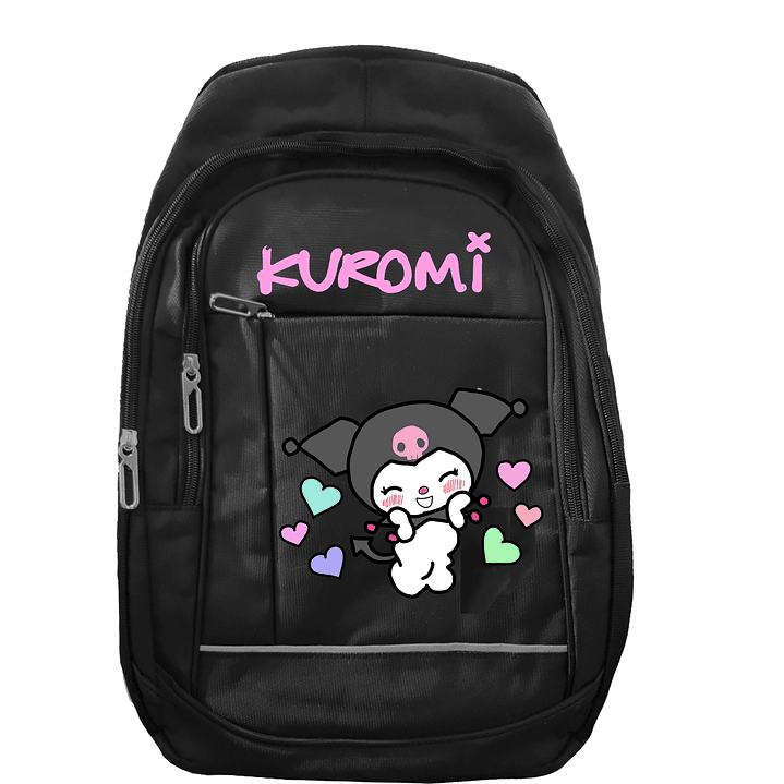 mochilas kuromi corazones 1