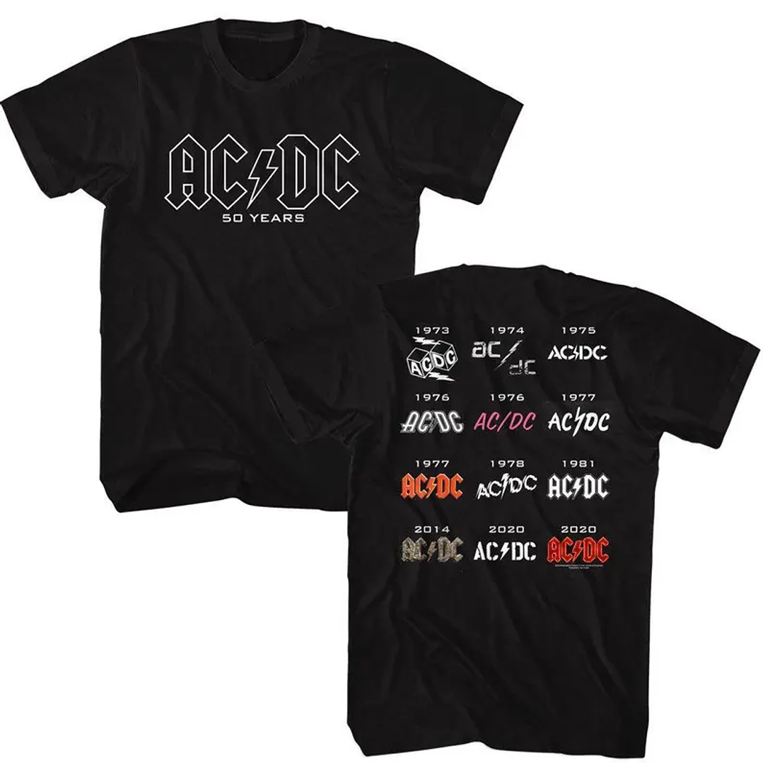 Polera AC/DC 50 años 1