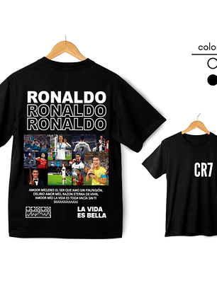 👕 Polera Cristiano Ronaldo – CR7 Leyenda Viva ⚽