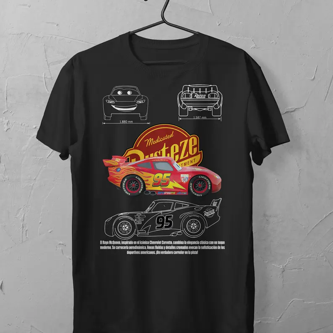 🏁❤️ Poleras de Pareja Rayo McQueen & Sally ❤️🏁 3