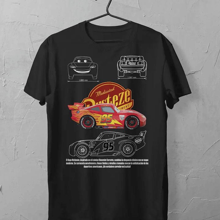 🏁❤️ Poleras de Pareja Rayo McQueen & Sally ❤️🏁 3