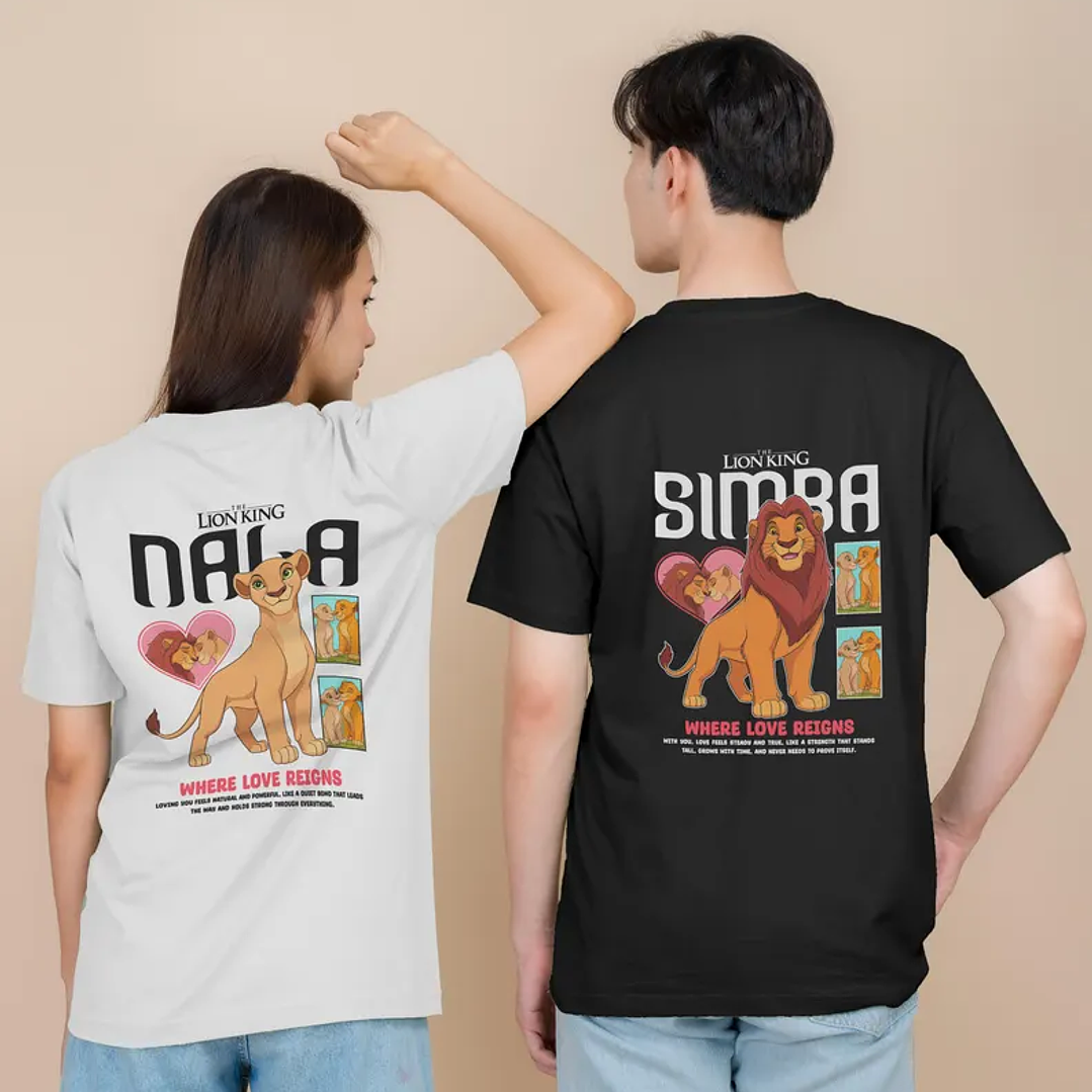 🦁❤️ Poleras Nala & Simba – Para Parejas ❤️🦁 1