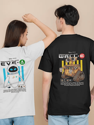 🤖💙 Poleras EVE & WALL-E – Para Parejas 💙🤖