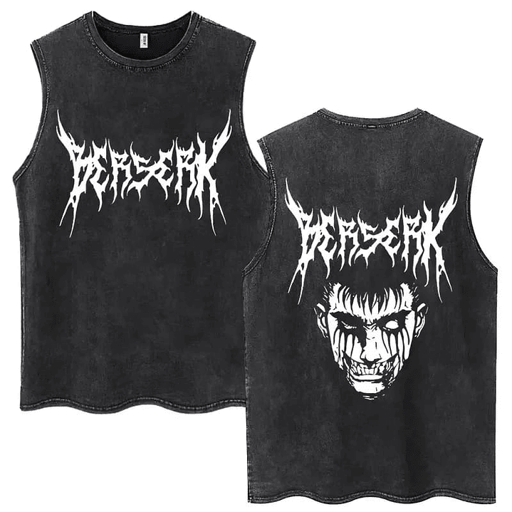 Polera berserk prelavada 240 gr acid wash modelo 10 1