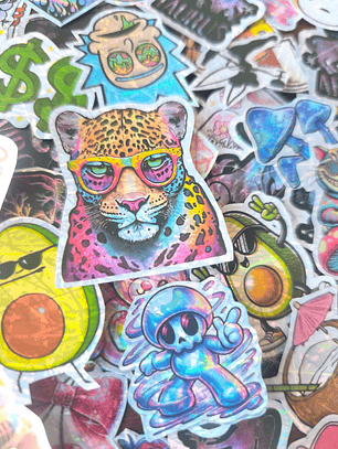 ✨ Stickers Holográficos Personalizados ✨