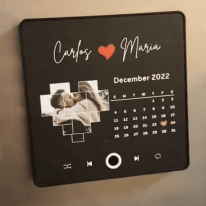Imán Musical con foto Bluetooth Recargable 10x10 cm 2