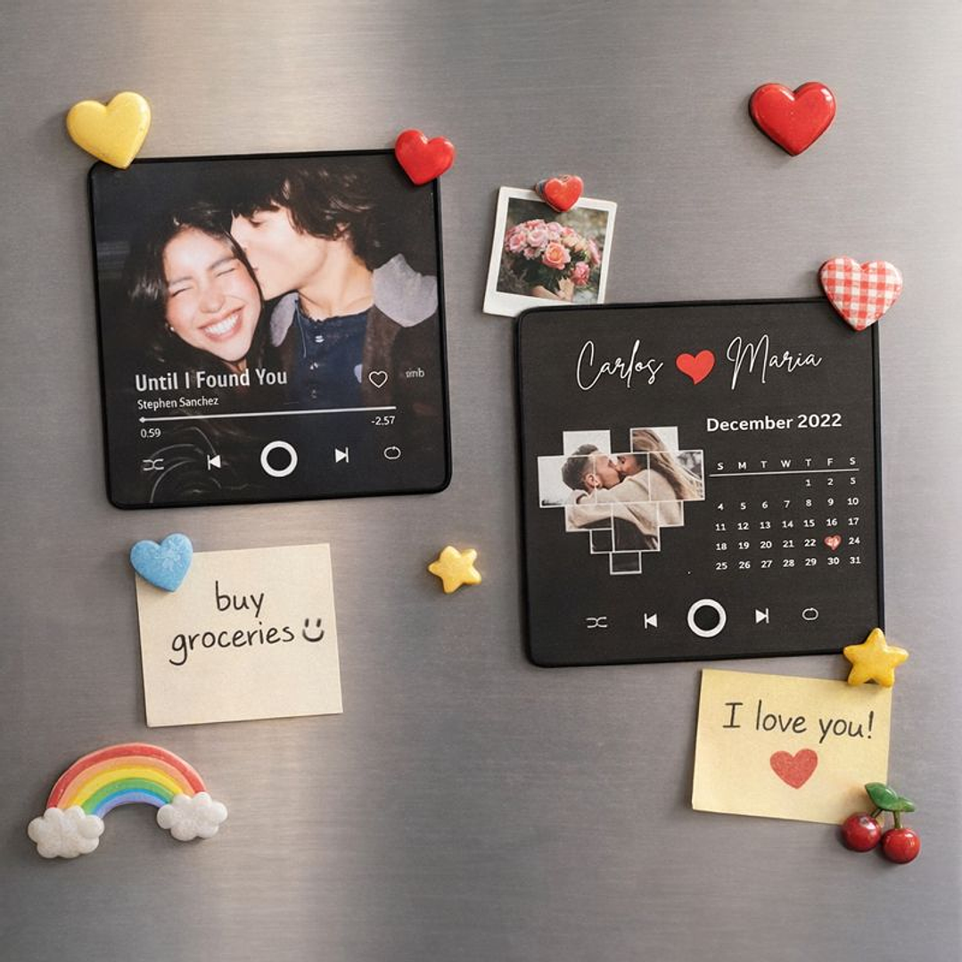 Imán Musical con foto Bluetooth Recargable 10x10 cm 1