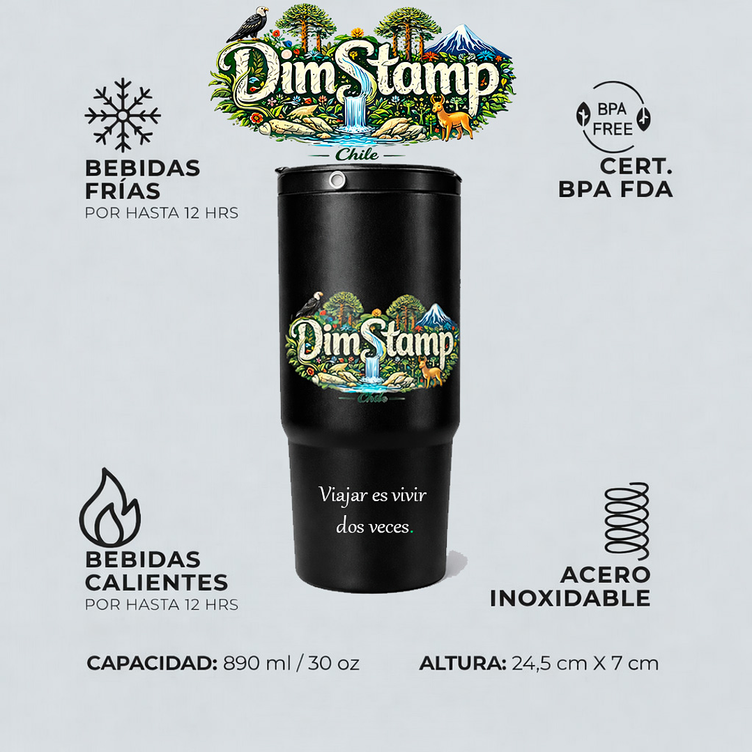 Botella Térmica especial para Trekking Acero Inox 890ml 1