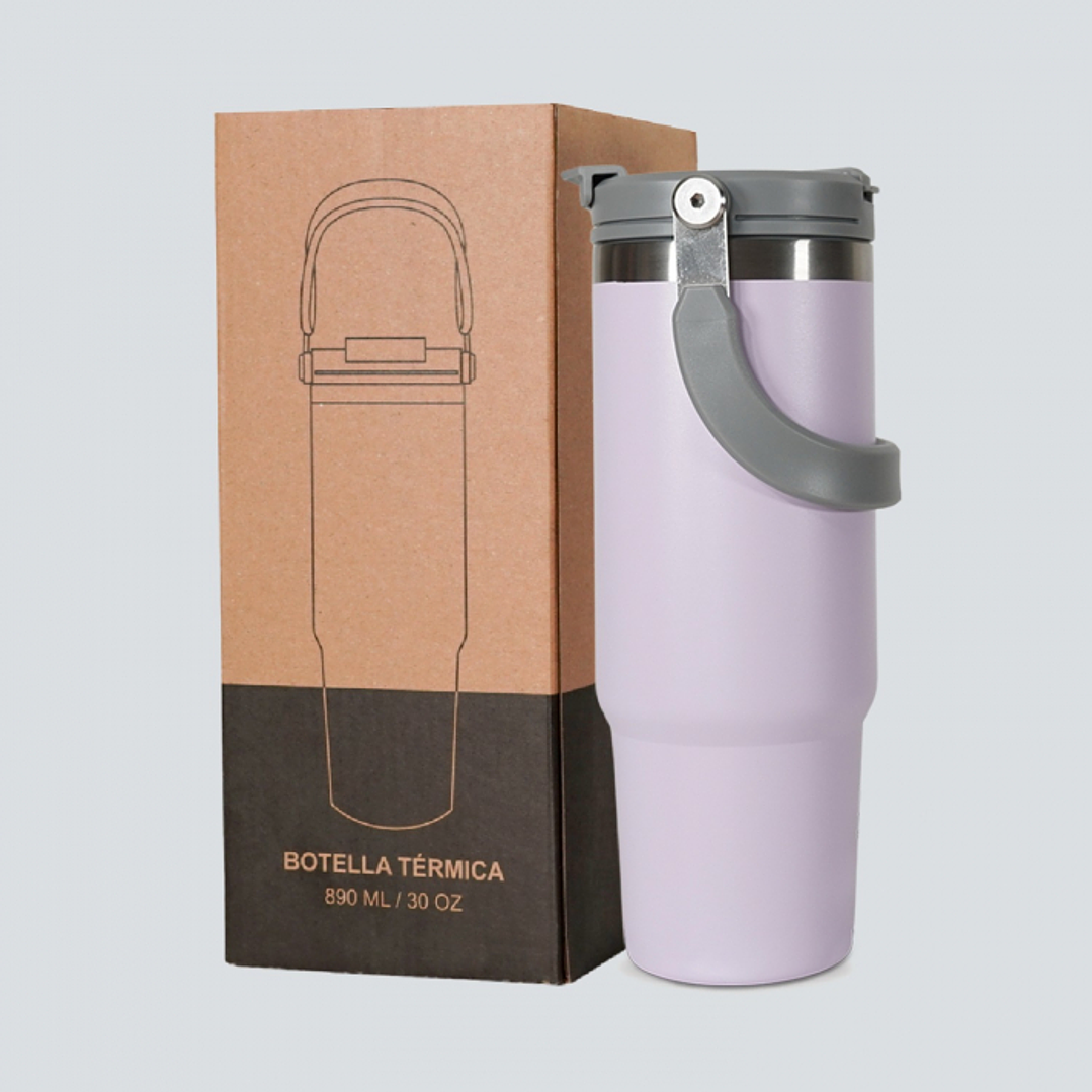 Botella Térmica Acero Inoxidable 890ml 12 hrs duracion 6