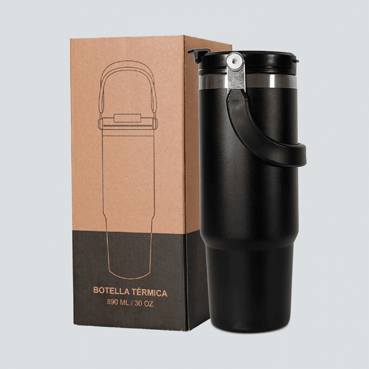 Botella Térmica Acero Inoxidable 890ml 12 hrs duracion 9