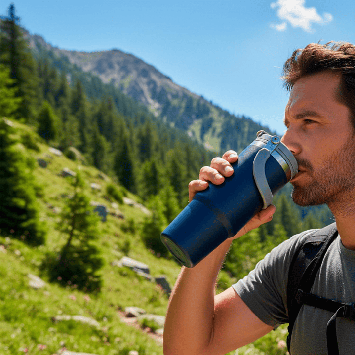 Botella Térmica Acero Inoxidable 890ml 12 hrs duracion 11