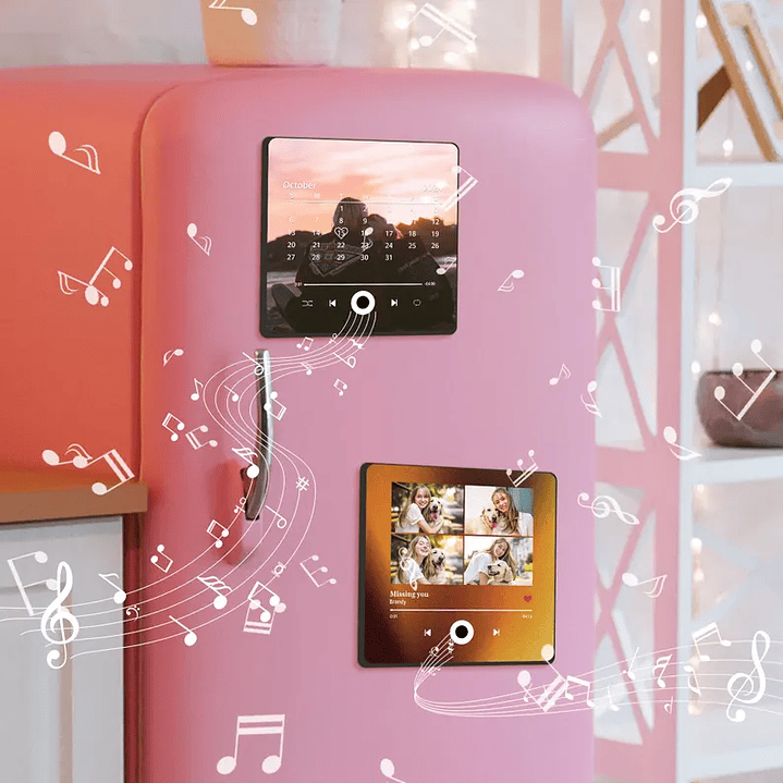 Imán Musical con foto Bluetooth Recargable 10x10 cm 3