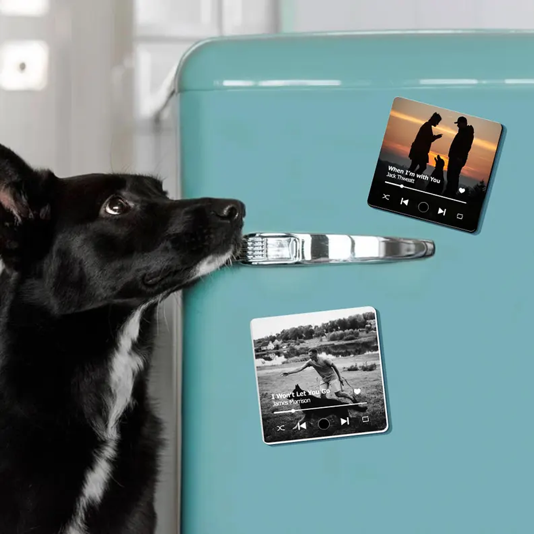 Imán Musical con foto Bluetooth Recargable 10x10 cm 4