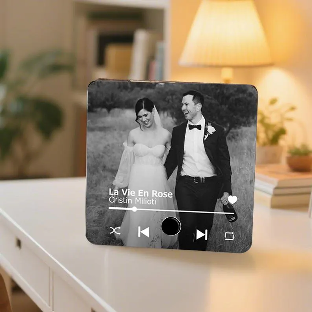 Imán Musical con foto Bluetooth Recargable 10x10 cm 9