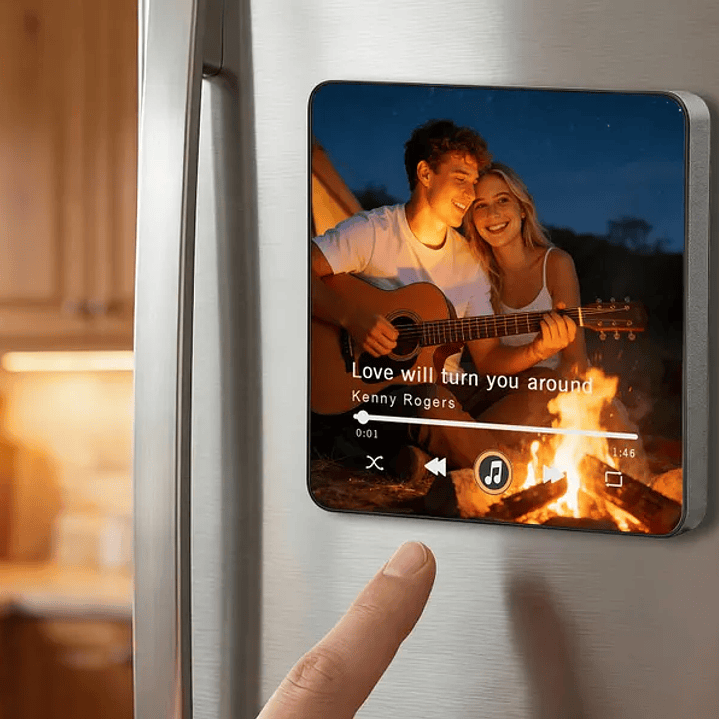 Imán Musical con foto Bluetooth Recargable 10x10 cm 13