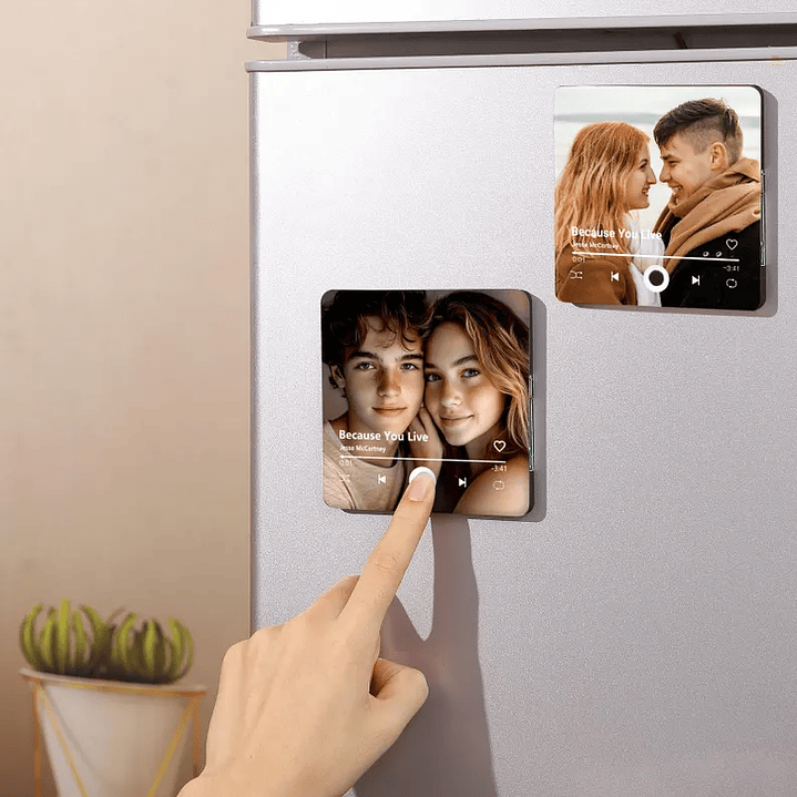 Imán Musical con foto Bluetooth Recargable 10x10 cm 14