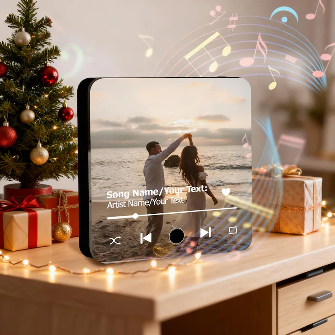 Imán Musical con foto Bluetooth Recargable 10x10 cm 17